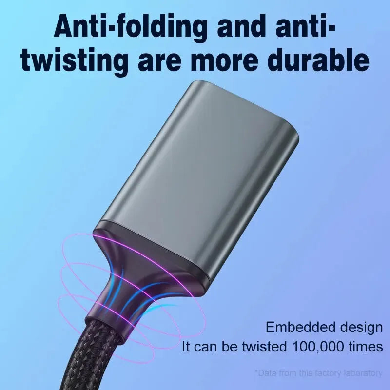USB Extension Cable 1M 2M 3 Meters Male To Female Computer 2.0USB Flash Drive Mouse Keyboard Braided Data Connection Cable