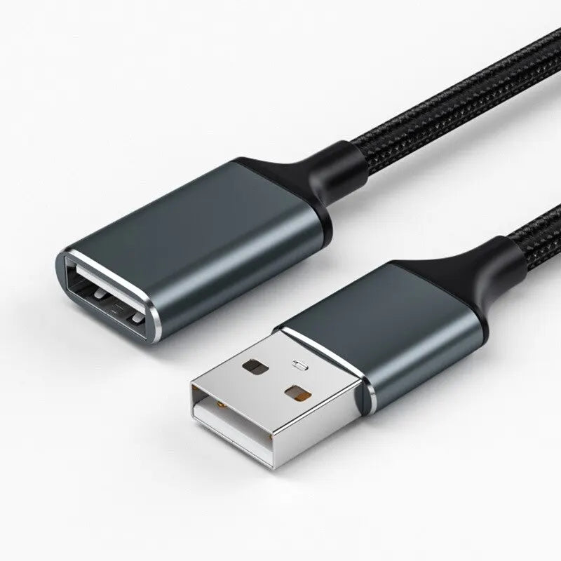 USB Extension Cable 1M 2M 3 Meters Male To Female Computer 2.0USB Flash Drive Mouse Keyboard Braided Data Connection Cable