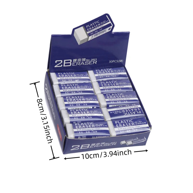 2B Eraser Simple Clean Work and School